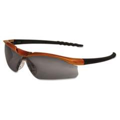 MCR Safety Dallas Wraparound Safety Glasses, Orange Frame, Gray Antifog Lens (DL212AF)