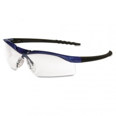 MCR Safety Dallas Wraparound Safety Glasses, Metallic Blue Frame, Clear AntiFog Lens (DL310AF)