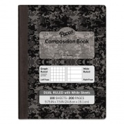 Pacon Composition Book, Wide/Legal Rule, Black Cover, 9.75 x 7.5, 100 Sheets (MMK37164)