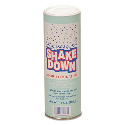 Franklin Shakedown Powdered Odor Eliminator, Floral Scent, 15 oz Can, 12/Carton (K600493CT)