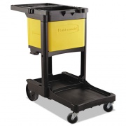 Locking Cabinet, For Rubbermaid Commercial Cleaning Carts, Yellow (6181YEL)