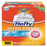 Hefty ULTRA STRONG SCENTED TALL WHITE KITCHEN BAGS, 13 GAL, 0.9 MIL, 24.75" X 24.88", WHITE, 240/CARTON (E84558CT)