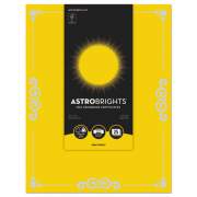 Astrobrights Foil Enhanced Certificates, 8.5 x 11, Solar Yellow with Silver Foil Border, 25/Pack (91096)