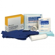 First Aid Only Small Wound Dressing Kit, Includes Gauze, Tape, Gloves, Eye Pads, Bandages (3910)