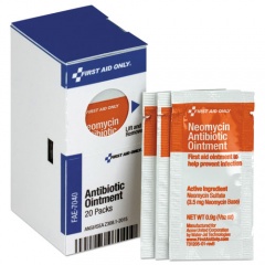 First Aid Only Refill for SmartCompliance General Cabinet, Antibiotic Ointment, 0.9g Packet, 20/Box (FAE7040)