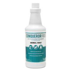 Fresh Products CONQUEROR 103 ODOR COUNTERACTANT CONCENTRATE, HERBAL MINT, 32 OZ BOTTLE, 12/CARTON (1232WBHMF)