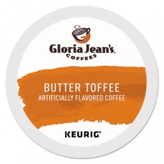 Gloria Jean's Coffees Coffees Coffees Butter Toffee Coffee K-Cups, 96/Carton (60051012CT)