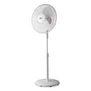 Alera 16" 3-Speed Oscillating Pedestal Stand Fan, Metal, Plastic, White (FANP16W)