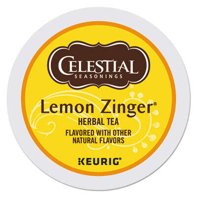 Celestial Seasonings Lemon Zinger Herbal Tea K-Cups, 96/carton (14732CT)