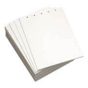 Domtar CUSTOM CUT-SHEET COPY PAPER, 92 BRIGHT, 5-HOLE, 20LB, 8.5 X 11, WHITE, 500/REAM (851254)