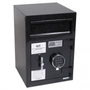 FireKing Depository Security Safe, 0.95 cu ft, 14 x 15.5 x 20, Black (SB2014BLEL)