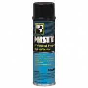 Misty Heavy-Duty Adhesive Spray, 12 oz, Dries Clear, 12/Carton (1049313)