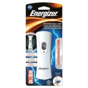 Energizer Weather Ready LED Flashlight, 1 NiMH Rechargeable Battery (Included), Silver/Gray (RCL1NM2WR)
