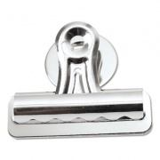 Universal Bulldog Magnetic Clips, Medium, Nickel-Plated,12/Pack (31261)