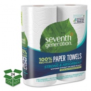 Seventh Generation 100% Recycled Paper Towel Rolls, 2-Ply, 11 X 5.4 Sheets, 140 Sheets/rl, 24 Rl/ct (13730)