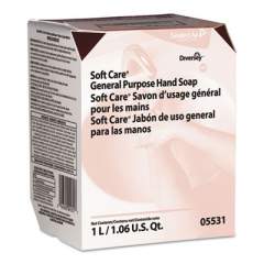 Diversey Soft Care General Purpose Hand Soap, Floral, 1.06 Qt, 12/carton (05531)
