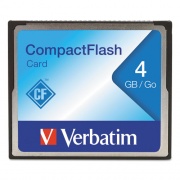 Verbatim CompactFlash Memory Card, 4 GB, Class 4 (95188)