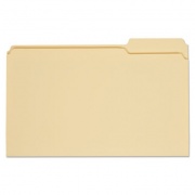Universal Top Tab Manila File Folders, 1/3-Cut Tabs: Right Position, Legal Size, 0.75" Expansion, Manila, 100/Box (15123)
