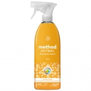 Method Antibacterial Spray, Citron Scent, 28 oz Plastic Bottle, 8/Carton (01743CT)