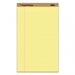TOPS "The Legal Pad" Plus Ruled Perforated Pads with 40 pt. Back, Wide/Legal Rule, 50 Canary-Yellow 8.5 x 14 Sheets, Dozen (71572)