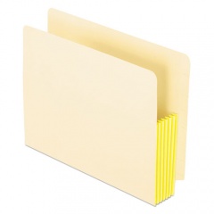 Pendaflex Manila Drop Front Shelf File Pockets, 5.25" Expansion, 10 Sections, Letter Size, Manila, 10/Box (12823)