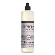 Mrs. Meyer's Dish Soap, Lavender Scent, 16 oz Bottle, 6/Carton (347634)