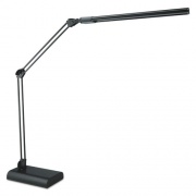 Alera Adjustable LED Desk Lamp, 3.25"w x 6"d x 21.5"h, Black (LED908B)