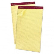 Ampad Gold Fibre Quality Writing Pads, Narrow Rule, 50 Canary-Yellow 8.5 x 14 Sheets, Dozen (20034)