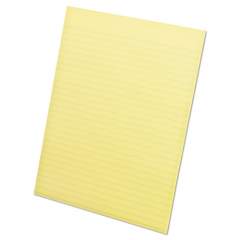 Ampad GLUE TOP PADS, WIDE/LEGAL RULE, 8.5 X 11, CANARY, 50 SHEETS, DOZEN (21212)