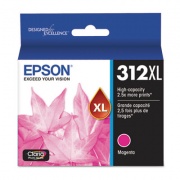 Epson T312XL320-S (312XL) Claria High-Yield Ink, 830 Page-Yield, Magenta