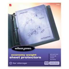 Wilson Jones 21423 Economy Weight Top-Loading Sheet Protectors