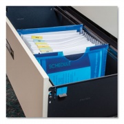 C-Line Expanding File w/ Hanging Tabs, 1" Expansion, 13 Sections, Letter Size, Blue (58215)