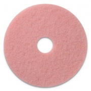 Americo Remover Burnishing Pads, 20" Diameter, Pink, 5/Carton (403420)
