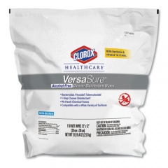 Clorox Healthcare VersaSure Cleaner Disinfectant Wipes, 1-Ply, 12" x 12", White, 110 Towels/Pouch (31761EA)