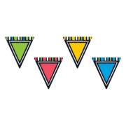 TREND Bold Strokes Classic Accents Variety Pack, Pennants, 6" x 7.88", Assorted Colors, 36/Set (T10664)