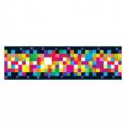 TREND Bolder Borders, 2.75" x 35.75 ft, Pixels, Assorted Colors (T85342)