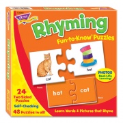 TREND Fun to Know Puzzles, Ages 3 and Up, (24) 2-Sided Puzzles (T36009)