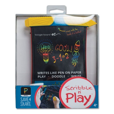 Boogie Board Scribble N' Play, 5" x 7" Screen, Black/Red/Yellow (100013)