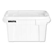 Rubbermaid Commercial BRUTE TOTE WITH LID, 20 GAL, 27.9" X 17.4" X 15.1", WHITE (9S31WHIEA)