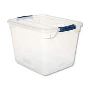 Rubbermaid CLEVER STORE BASIC LATCH-LID CONTAINER, 30 QT, 13.38" X 16.88" X 11.5", CLEAR (RMCC300001)