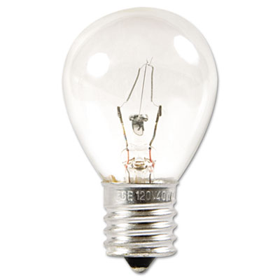 GE Incandescent S11 Appliance Light Bulb, 40 W (35156)