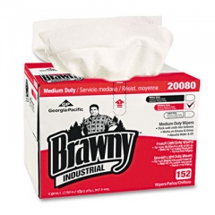 Brawny Professional Premium DRC Wipers, Paper, 12-1/2 x 16-3/4, White, 152/Box (2008003)