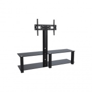 Inland Products Aluminum, Wood And Glass Tv Stand With T (05447)
