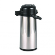Hormel Commercial Grade 2.2L Airpot, w/Push-Button Pump, Stainless Steel/Black (PAE22B)