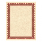 Southworth Parchment Certificates, Academic, 8.5 x 11, Copper with Red/Brown Border, 25/Pack (CT5R)