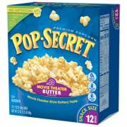 Pop Secret Microwave Popcorn, Movie Theatre Butter, 1.75 Oz Bags, 12/box (28783)