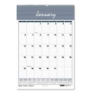 AbilityOne 7510016007630 SKILCRAFT Monthly Wall Calendar, 12 x 17, White/Blue/Gray, 2021