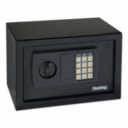 FireKing Small Personal Safe, 0.3 cu ft, 12.19w x 7.56d x 7.88h, Black (HS1207)