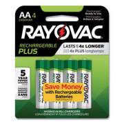 Rayovac Recharge Plus Nimh Batteries, Aa, 4/pack (PL7154GEND)
