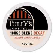 Tullys Coffee 192519CT House Blend Decaf Coffee K-Cups